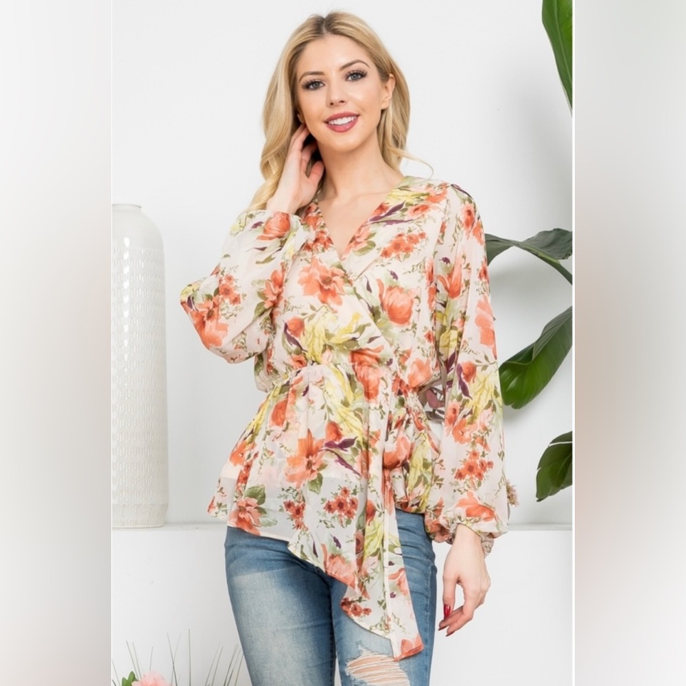 Harmony in Nature Surplice Top